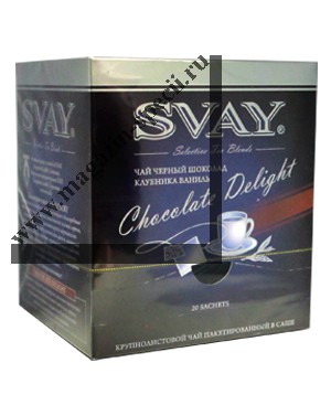 Чай Svay Chocolate Delight Черный шоколад, клубника, ваниль, 20*2г
