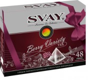 Чай набор в пирамидках Svay Berry Variety Черный, Зеленый, с ягодами и травами, 48*2г